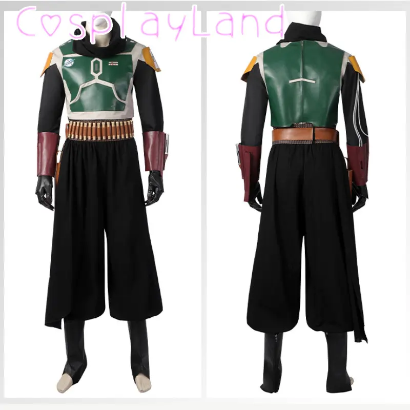 Mandalore 2 Cosplay Boba Fett Costume Uomo Adulto Hunter Battle Outfit Con Proiettili Completo Costumi Di Carnevale Di Halloween