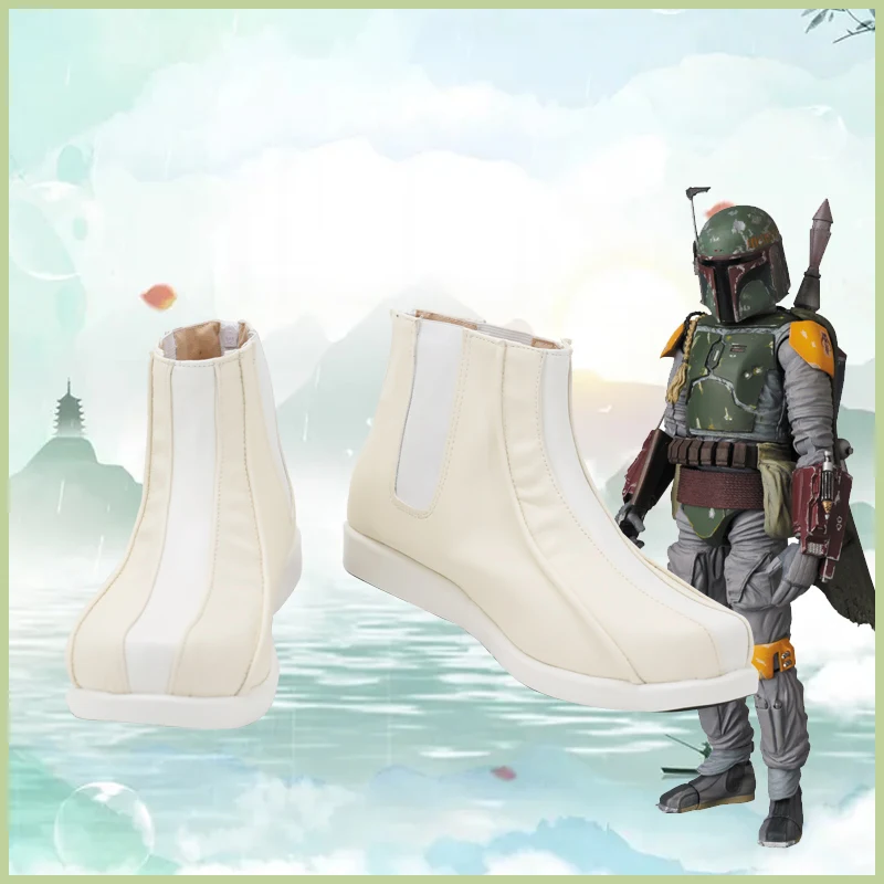 Star Cosplay Boba Fett Scarpe Stivali Pu Scarpe Cosplay Di Halloween Per Adulti