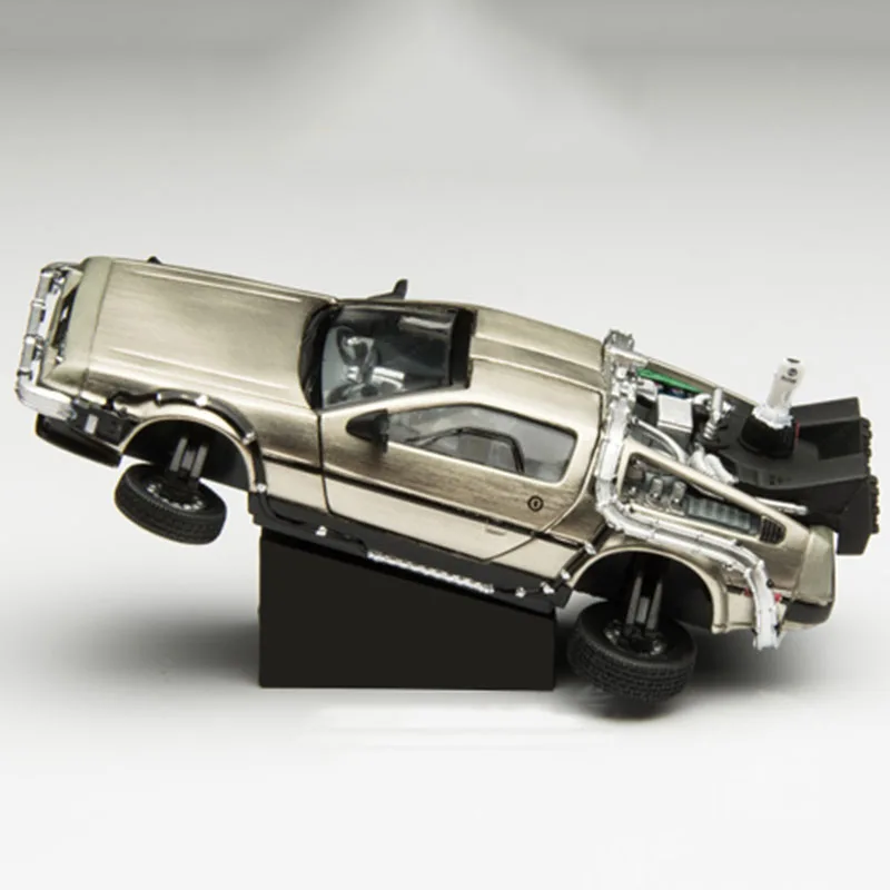 1/43 Bilancia Della Lega Del Metallo Modellini Auto Modello Di Ritorno Al Futuro Parte 1 2 3 Macchina Del Tempo Delorean Dmc-12 Modello Collezione Di 