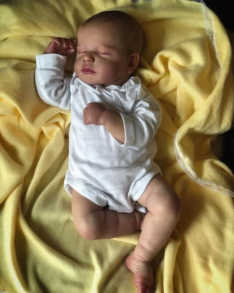 19 Pollici Bebe Doll Reborn Popular Limited Edition Doll Loutac Sleeping Newborn Bebe Realistico Soft Real Touch Cuddly Baby Doll