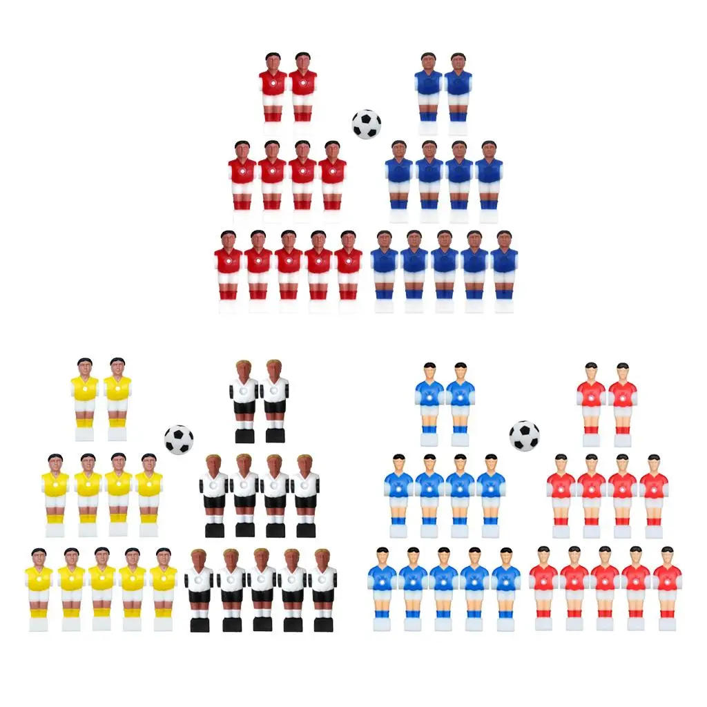 22 Pezzi Foosball Men Table Top Football Players Entertainment