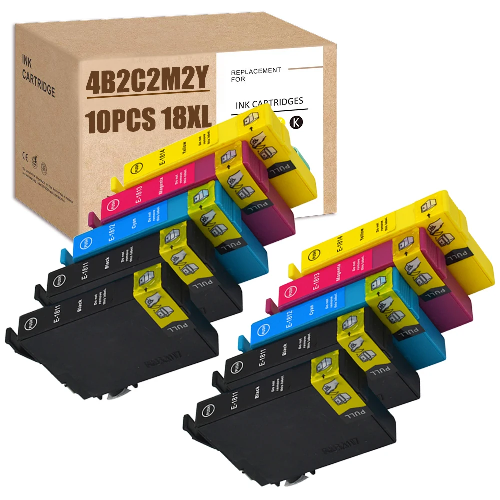 Cartuccia Di Inchiostro 18Xl Per Epson 18 18 Xl Compatibile Per Epson Xp 422 Inchiostro Xp-422 Inchiostro Xp-322 Xp-215 Xp-205 Xp-325 Xp-425 Xp-315 Xp