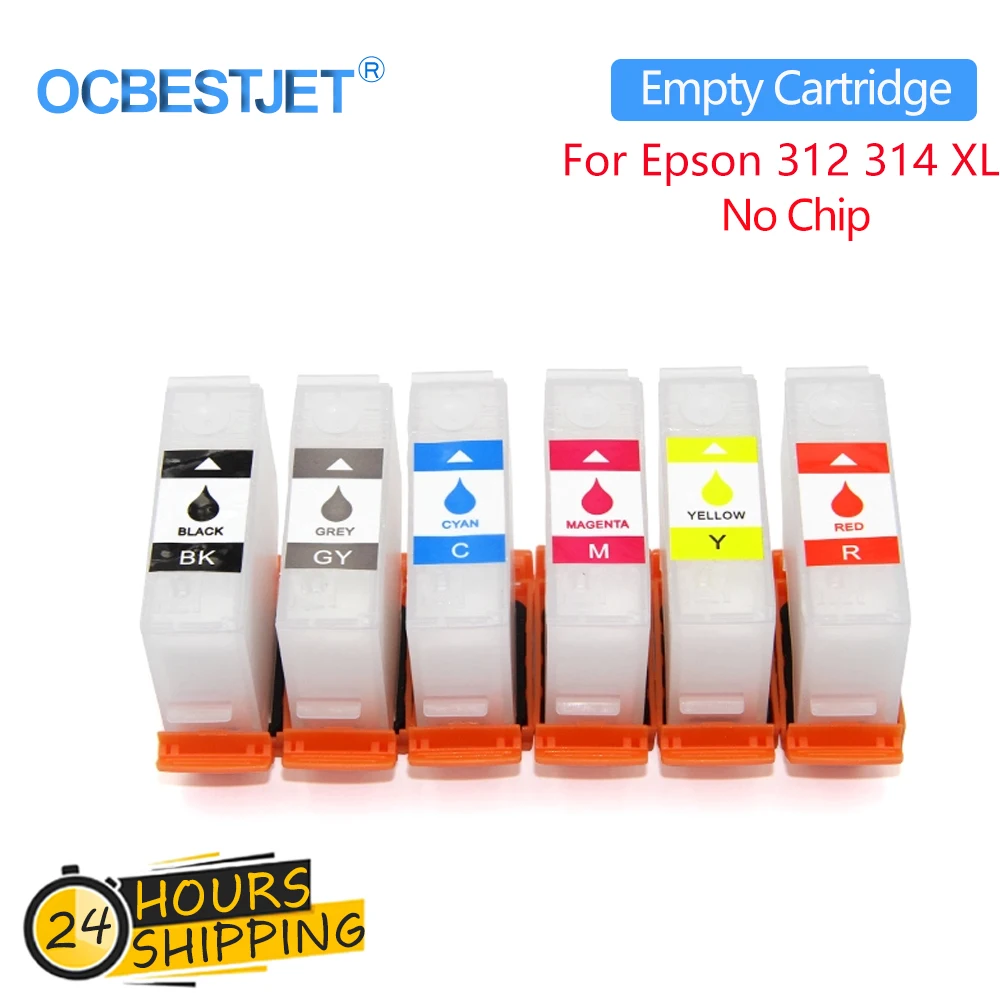 312 314 312Xl 314Xl 378 478 Ricarica Cartuccia Di Inchiostro Senza Chip Per Epson Xp-15000 Xp15000 Xp-15010 Xp-15080 Nessuna Cartuccia Di Chip