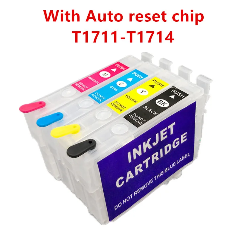 T1711 T1712 T1713 T1714 Cartuccia Di Inchiostro Ricaricabile Per Epson Xp-203 Xp-406 Xp-207 Xp-33 Xp-303 Xp-306 Xp-413 Stampante