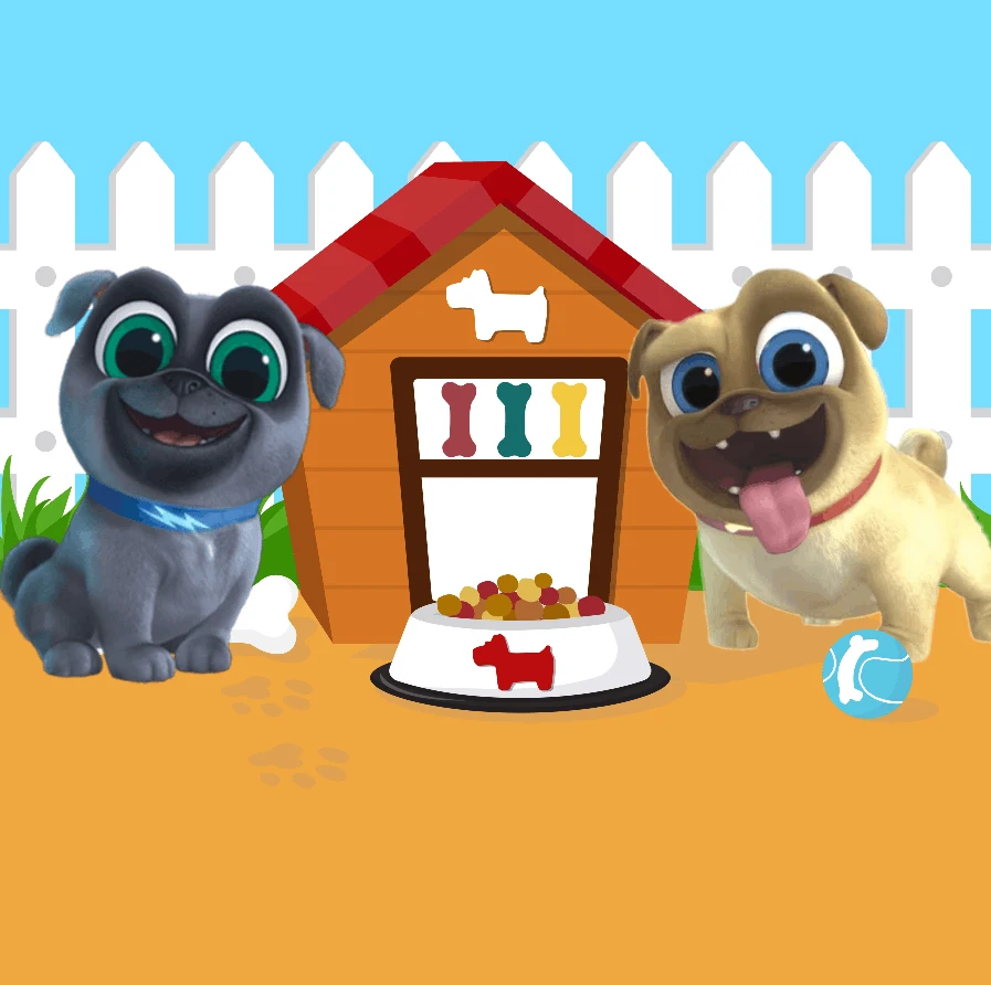 8 X8Ft Puppy Dog Pals Wood House Bone Fence Garden Custom Photo Background Studio Fondali Vinile 240Cm X 240Cm