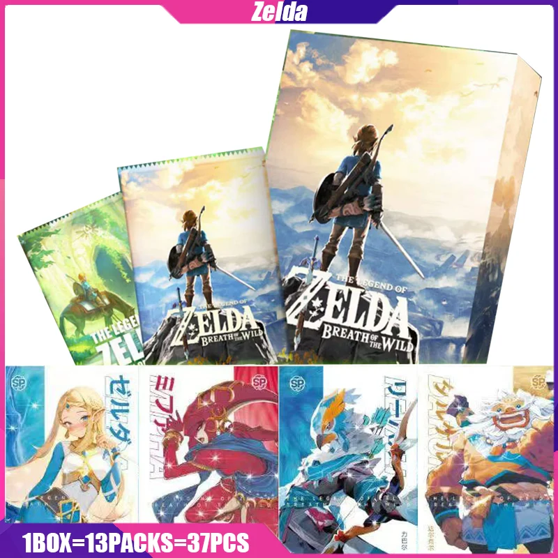 The Legend Of Zelda Cards Fire Anime Figure Carte Da Gioco Booster Box Toys Mistery Box Giochi Regali Di Compleanno Per Ragazzi E Ragazze