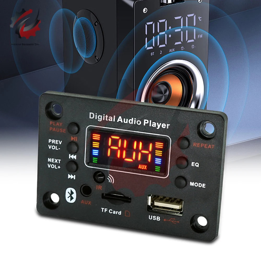 Dc7-20V Bluetooth 5.0 Mp3/Wma/Wav/Ape/Flac Scheda Decodificatore Auto Audio Usb Tf Fm Modulo Radio Mp3 Bluetooth Mp3 Lettore Musicale Altoparlante