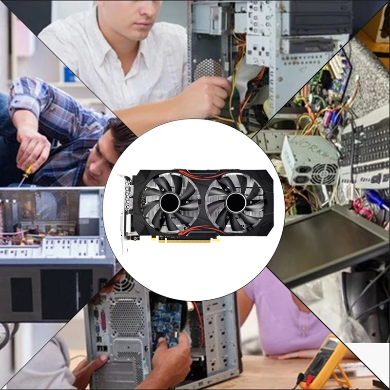 Scheda Grafica Rx580 8Gb Ddr5 256Bit 2048Sp Scheda Grafica 8Pin Doppia Ventola Per Scheda Grafica Gioco Amd Mining