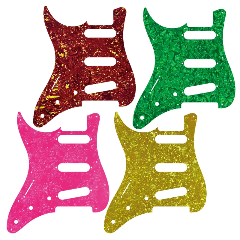 Parti Personalizzate Xinyue-Per La Mano Sinistra Personalizza Pickguard Assem Larry Carlton S7 Sss Chitarra Vintage Pickgurad Scelta Multicolore
