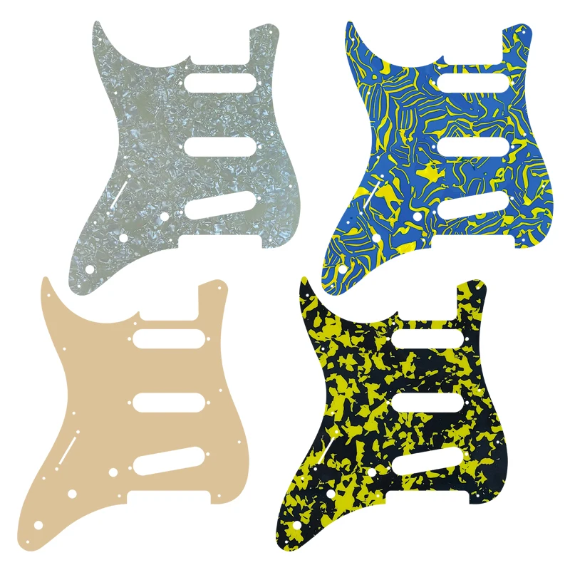 Parti Personalizzate Pleroo-Per La Mano Sinistra Personalizza Pickguard Assem Larry Carlton S7 Sss Chitarra Vintage Pickgurad Scelta Multicolore
