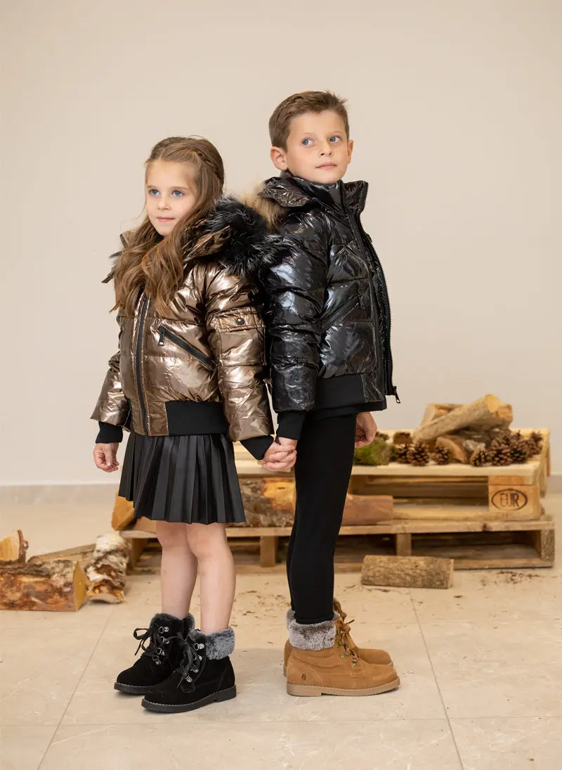 Russia Winter -30 Tuta Bambini Inverno Snowsuit 12M-4T Baby Tuta Piumini Caldi Piumini Complessivi Ragazzi Ragazza Abbigliamento Per Bambini