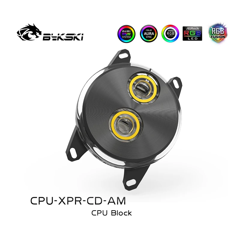Bykski Cpu Water Block Uso Per Amd Ryzen3000 Ryzen Am3/Am3 +/Am4 Tr4 X570 Cpu Water Block Radiatore In Rame Water Cooler