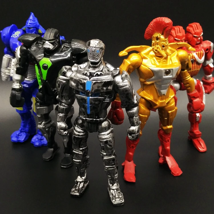 5 ~ 6 Pollici Cartoon Real Steel Atom Action Joint Figure Doll Pvc Rumoroso Boy Twin City Zeus Model Toy Arms Can Move