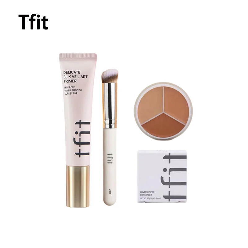 Tfit Base Per Il Trucco Primer Per Il Viso Pori Invisibili Luce Senza Olio Copertura Dei Pori Della Pelle Correttore Liscio Primer Correttore Set Cosm