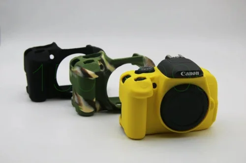 Custodia In Silicone Copertura Del Corpo Protector Soft Cornice Della Pelle Per Canon 600D 650D 700D Dslr C