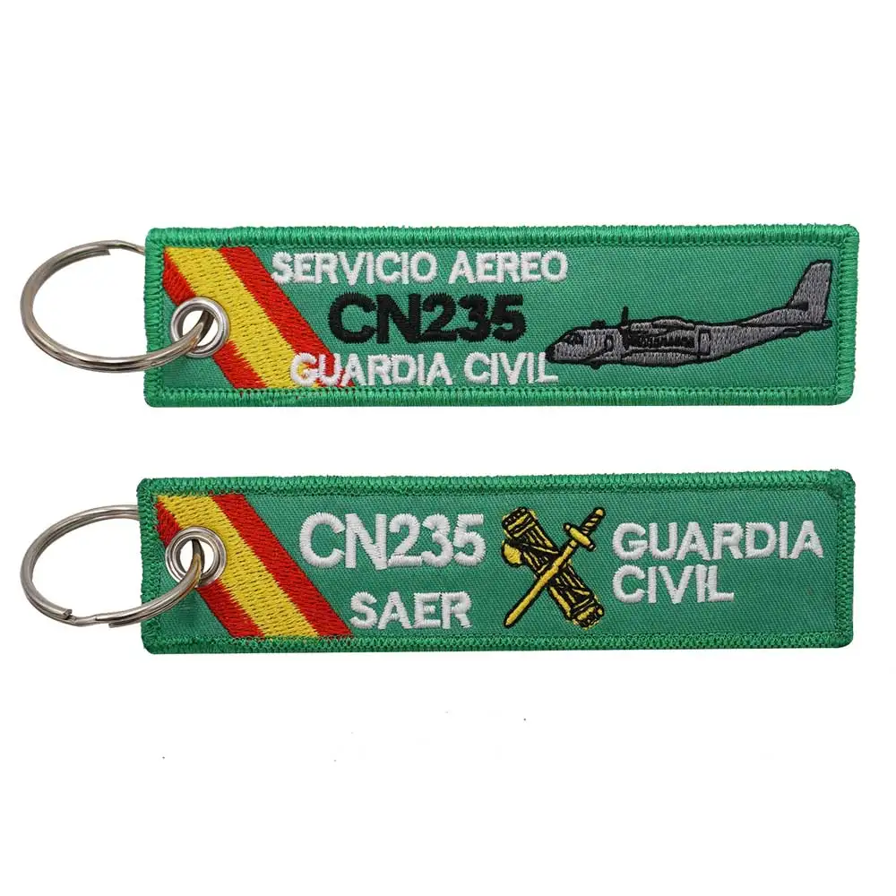 Spagna Guardia Civil Servicio Aereo Ricamo Portachiavi Con Portachiavi Per Piloti