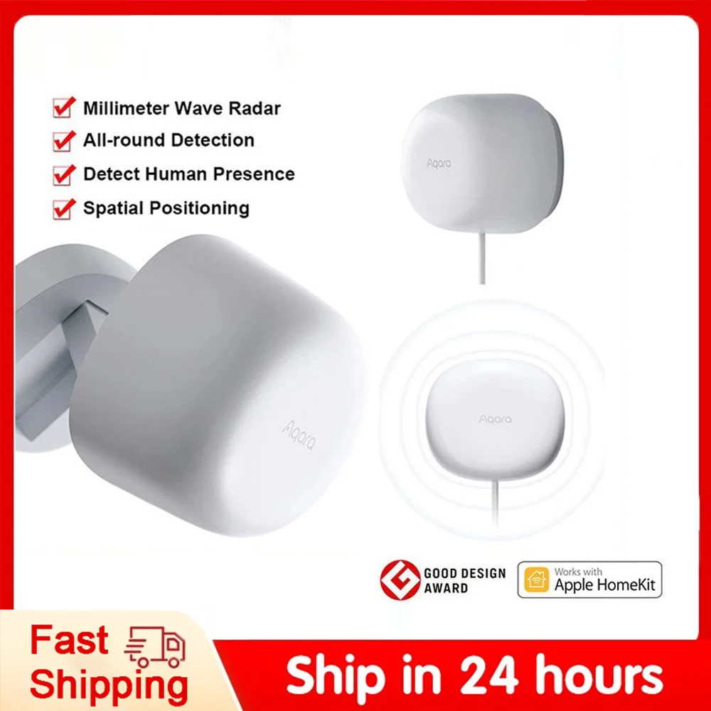 Aqara Fp1 Sensore Di Presenza Umana Zigbee 3.0 Rilevamento Ad Alta Precisione Supporto Per La Casa Intelligente Apple Homekit Sensore Di Presenza Uman