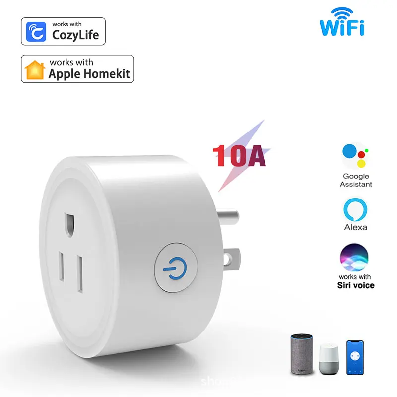 Homekit 10A Us Smart Plug Socket Plug Home Automation Impostazione Del Tempo Telecomando Mobile/Vocale Di Alexa Google Home Apple Siri