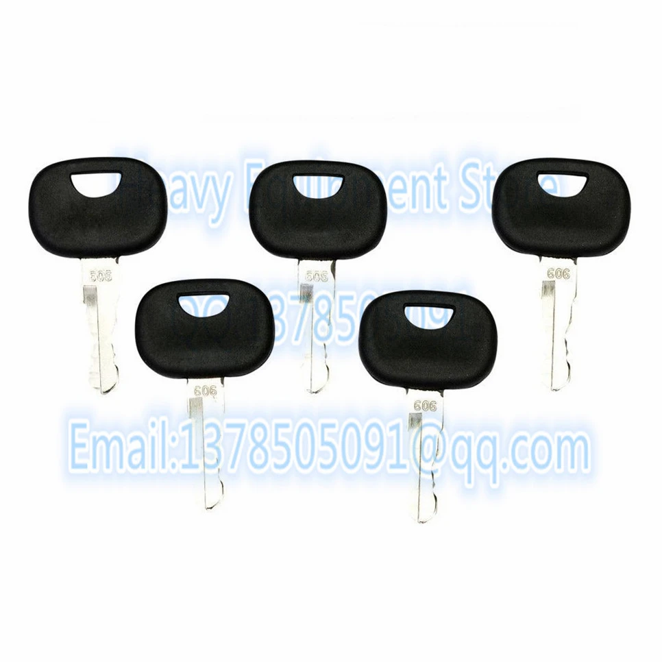 5Pcs 606 Key 14606 Per Liebherr John Deere Track Loaders Heavy Equipment Start Starter Switch
