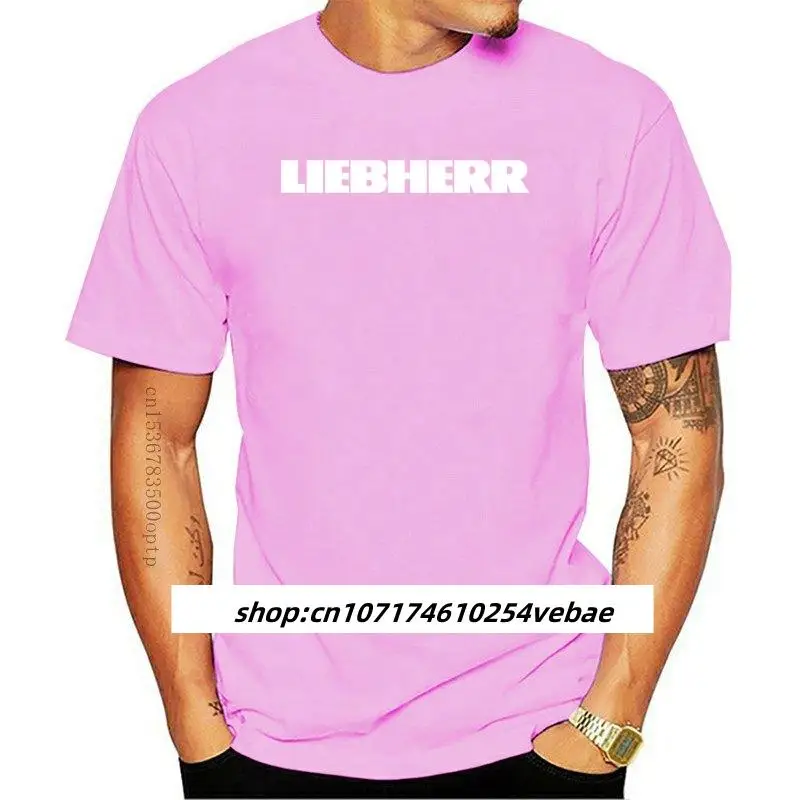 Liebherr Group Company Mobile Crane Truck Escavatore T Shirt Mensize S 2Xl Maglietta Stampata Personalizzata Hip Hop Funny Tee
