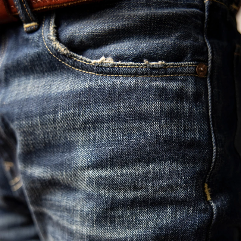 Red Tornado Dark Wash Slim Fit Jeans Da Uomo 16Oz Selvedge Denim 511Xx-0009