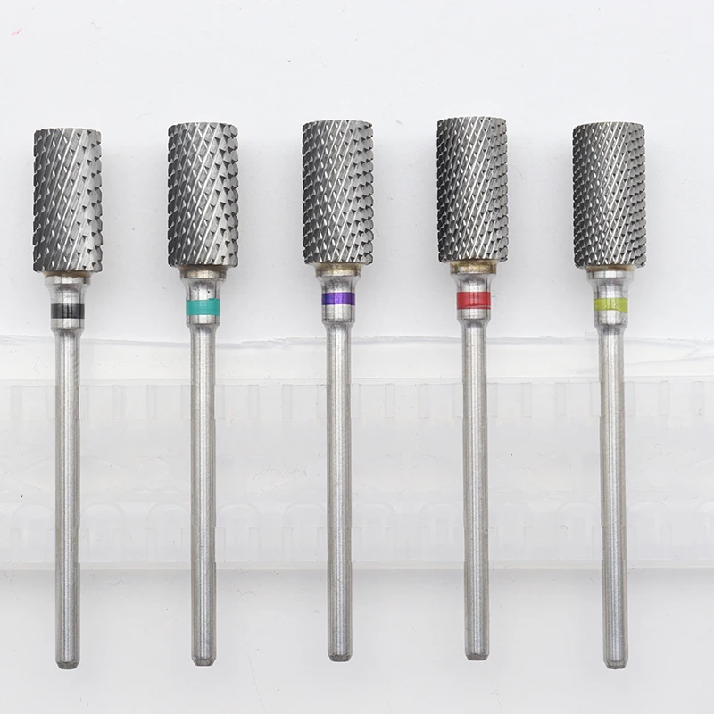 New！Flat Carbide Nail Drill Bits 3/32" Tornado Carbide Bit Milling Cutters For Manicure Pedicure Nails Accessories Tools