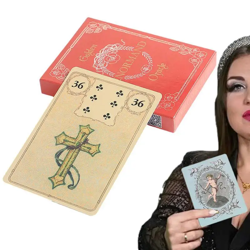 36 Pz/Scatola Oracle Cards Old Style Lenormand Oracle Cards Tarot Card Party Profetion Divinazione Gioco Da Tavolo