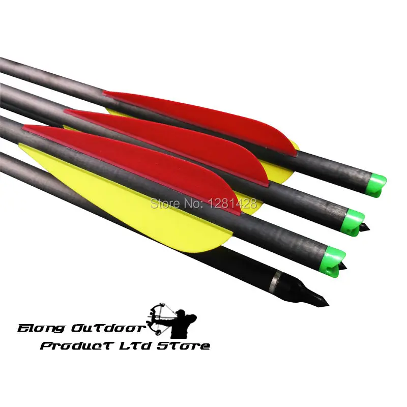 12Pc Carbon Crossbow Bolt Arrows 18 "20" 7.62*8.8Mm 4 "Vane Moon Nock 100 Grain Field Point Tiro Con L'Arco Caccia Con L'Arco