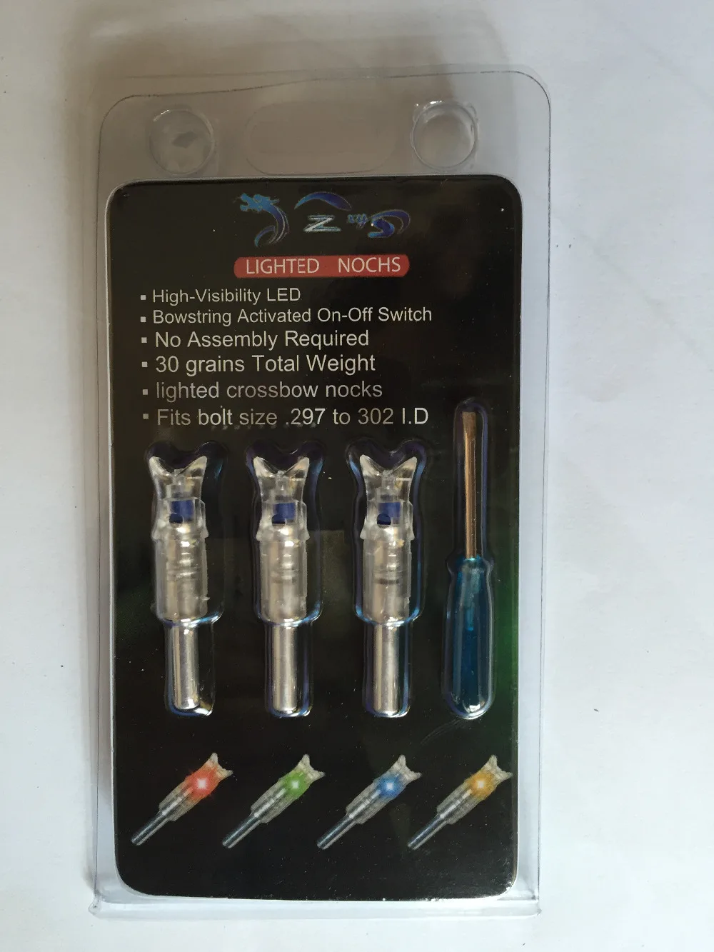 3Pcs Bulloni A Balestra A Balestra Illuminati A Led Blu Freccia Illuminata A Led Per Caccia A Balestra Id7.6Mm Od8.8Mm