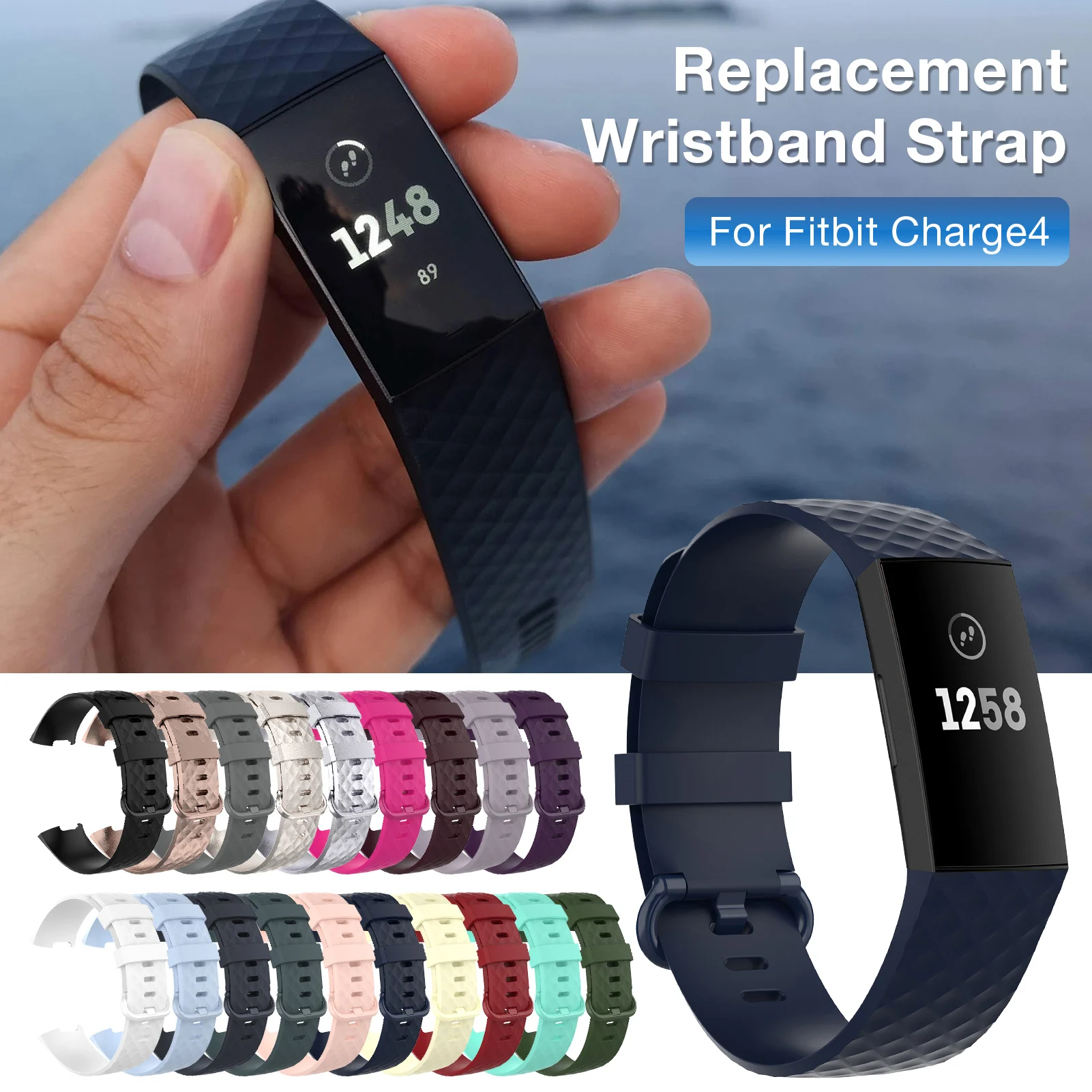 Cinturino Di Ricambio Per Cinturino Fitbit Charge 4 Cinturino In Silicone Per Cinturino Fitbit Charge 4 Cinturino Da Polso Per Cinturino Fitbit Charge