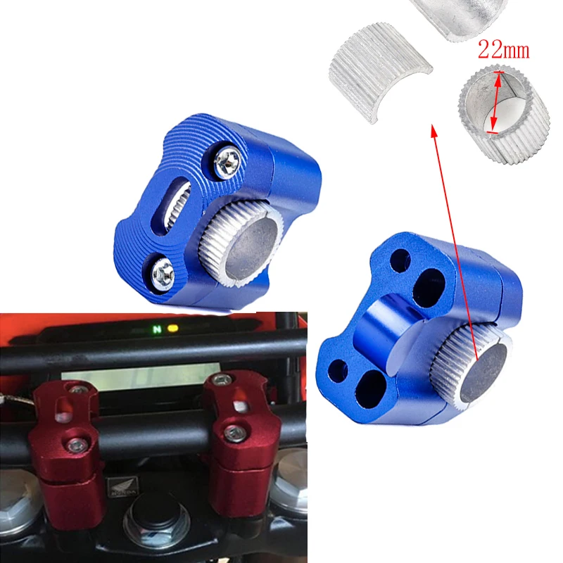 7/8 Pollici 1-1/8 Pit Dirt Moto Morsetto Maniglia Adattatore Riser Per Polsini Protaper Honda Pcx 125 Pit Bike Tuning R3 Protaper Moto