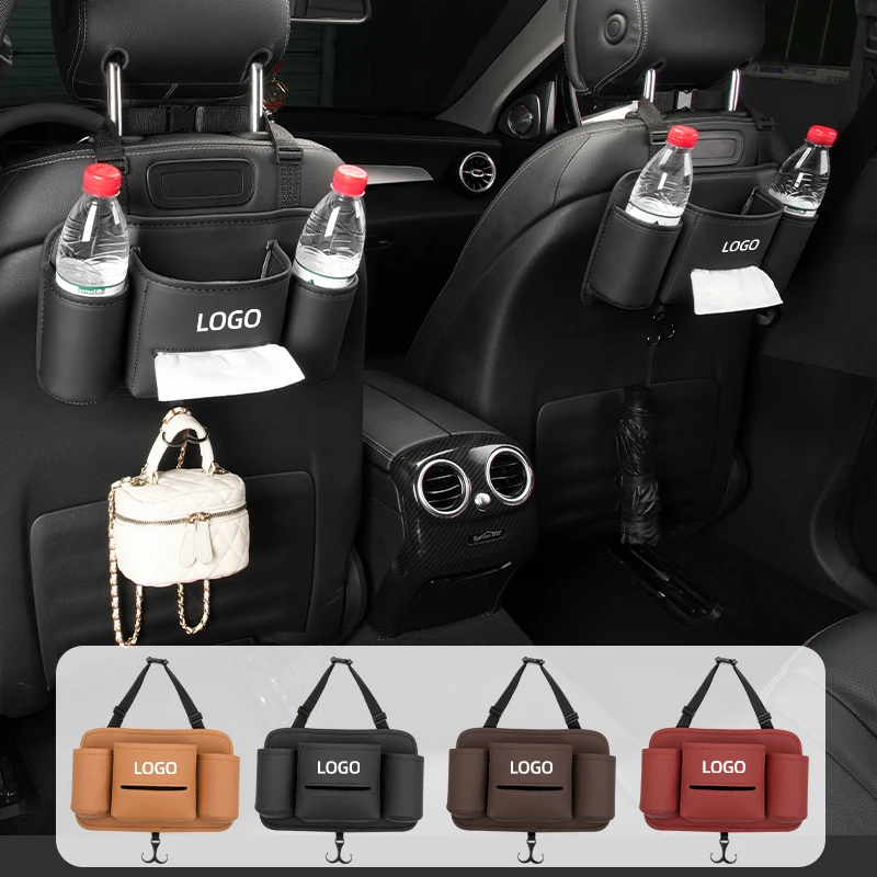 Car Seatback Mug Hanging Bag Storage Organizer Custodia In Pelle Per Bentley Bentayga Continental Flying Spur Gt Mulsanne