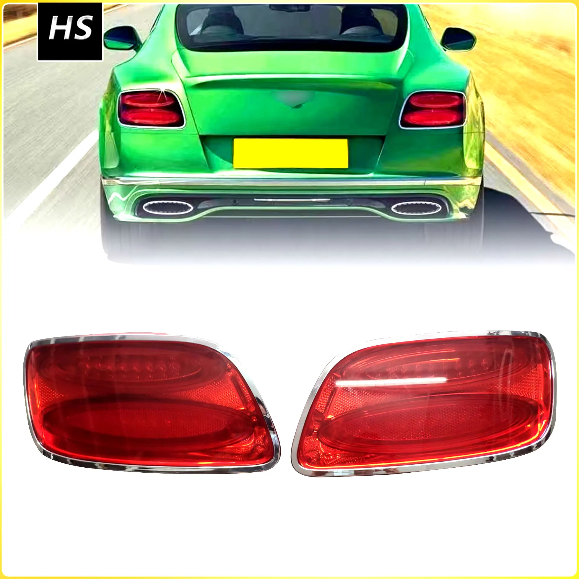 Per Fanali Posteriori Bentley Continental Gt 12-19, Luci Freno A Led, Luci A Barra, Eleganti Accessori Di Smontaggio Originali
