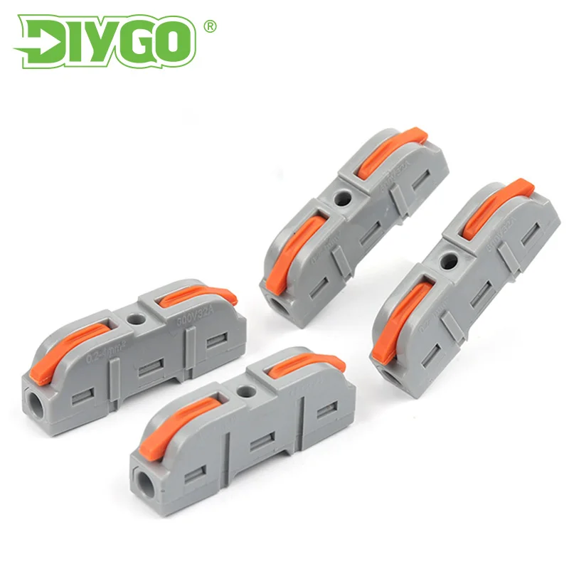 5/10 Universal Plug-In Conductor Butt Terminal Block  Spl-1Quick Wire Connector Compact Can Be Spliced One In One Out