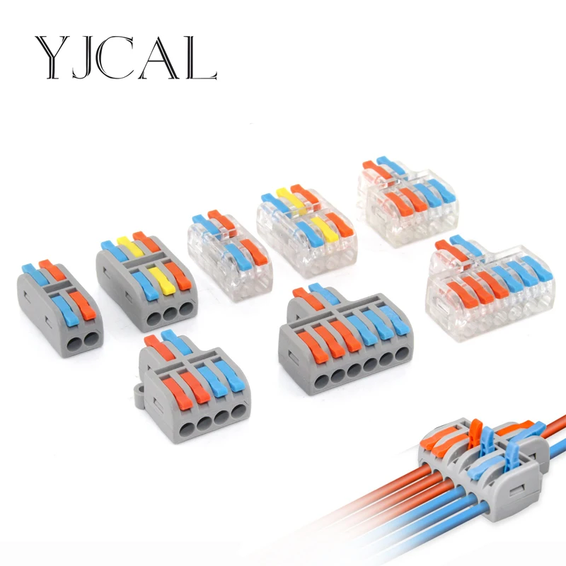 Mini Connettore A Filo Rapido Universale Compatto Cablaggio Giunzione Conector Eletrico Lighting Push-In Multi Link Morsettiera