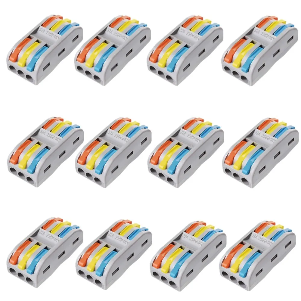 10/20 Pz Linea Connettori Elettrici Blocco Filo Morsetto Terminale Cavo Nuovo Mini Morsettiera Cavo Splitter Spl-2 Spl-3 Spl-4/5