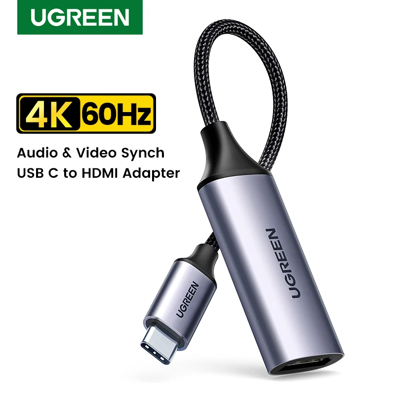 Ugreen Usb Tipo C A Cavo Hdmi 4K Per Tv Dac Usb C Adattatore Hdmi Per Pc Macbook Pro Air Ipad Samsung Galaxy Huawei Hdmi Cable