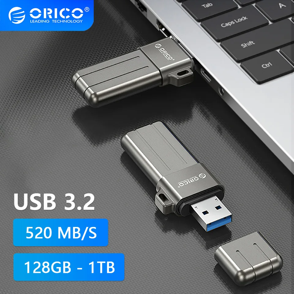 Orico Mini Solid State U-Disk Usb 3.2 Flash Drive Stick Pendrive 128 Gb 1 Tb Memory Storage Pen Driver Disk On Key Ussd 3.0 1 Tb