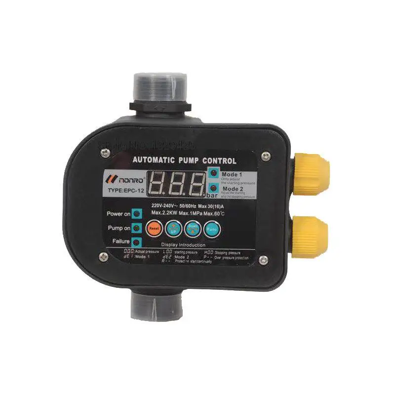 Interruttore Di Controllo Della Pressione Pompa Idraulica Automatica Booster Pompa Flussostato Acqua Regolatore Di Pressione Elettronico Casa Intellig