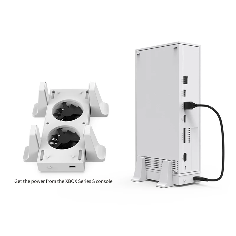 Cooling Fan Vertical Stand For Xbox Series S Game Console Host Cooler Holder Base Game Accessories