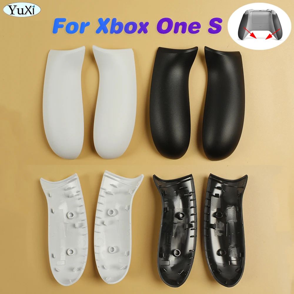 1 Paio Di Maniglie Posteriori Con Impugnatura Per Xbox One Slim S Controller Lr Grips Shell Back Panel Plastica Nero Bianco Pelle Sostituzione Del Fro