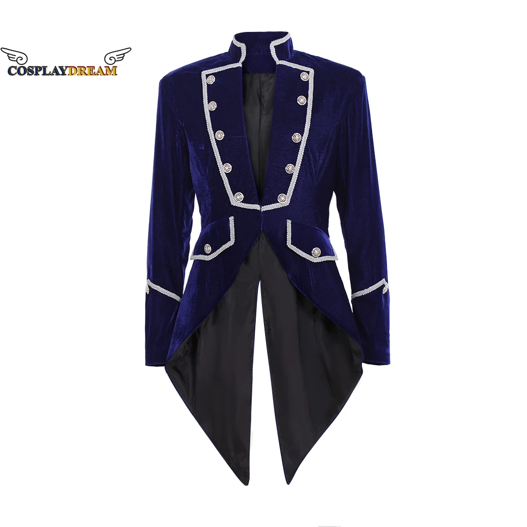 Tuxedo Tailcoat Victorian Men'S Regency Outfit Tailcoat Medievale 18Th Century Military Officer Uniform Pirate Jacket