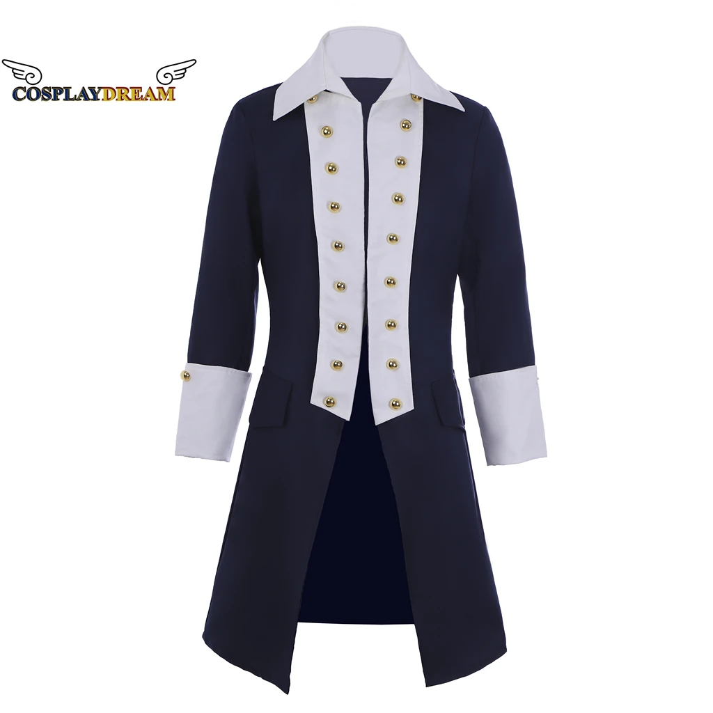 Hamilton Alexander Cosplay Captain Officer Sailor Peacoat Costume Mens Blazer Suit Military Fringe Marching Band Jacket Uniform