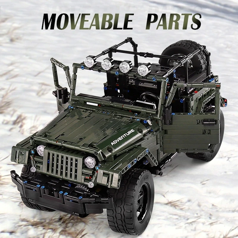 Mold King Technical Fuoristrada Building Block Climbing Car Rc Adventure Model Bricks Bricks Toys For Children Gifts Moc