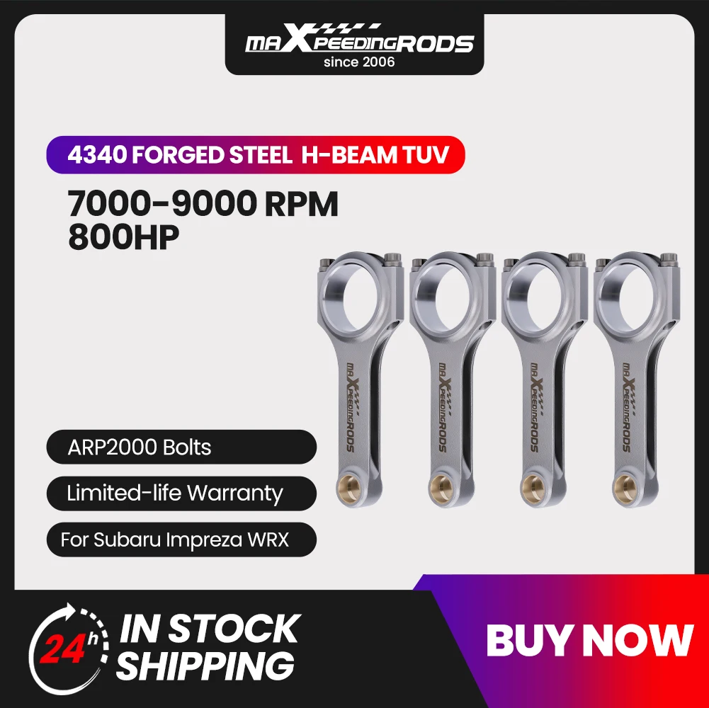 Bielle Bulloni Per Subaru Ej20 / Ej25 Motore Per Subaru Wrx Sti Forester Legacy Ej20 Ej25 130.5Mm Arp2000 Balanced En24