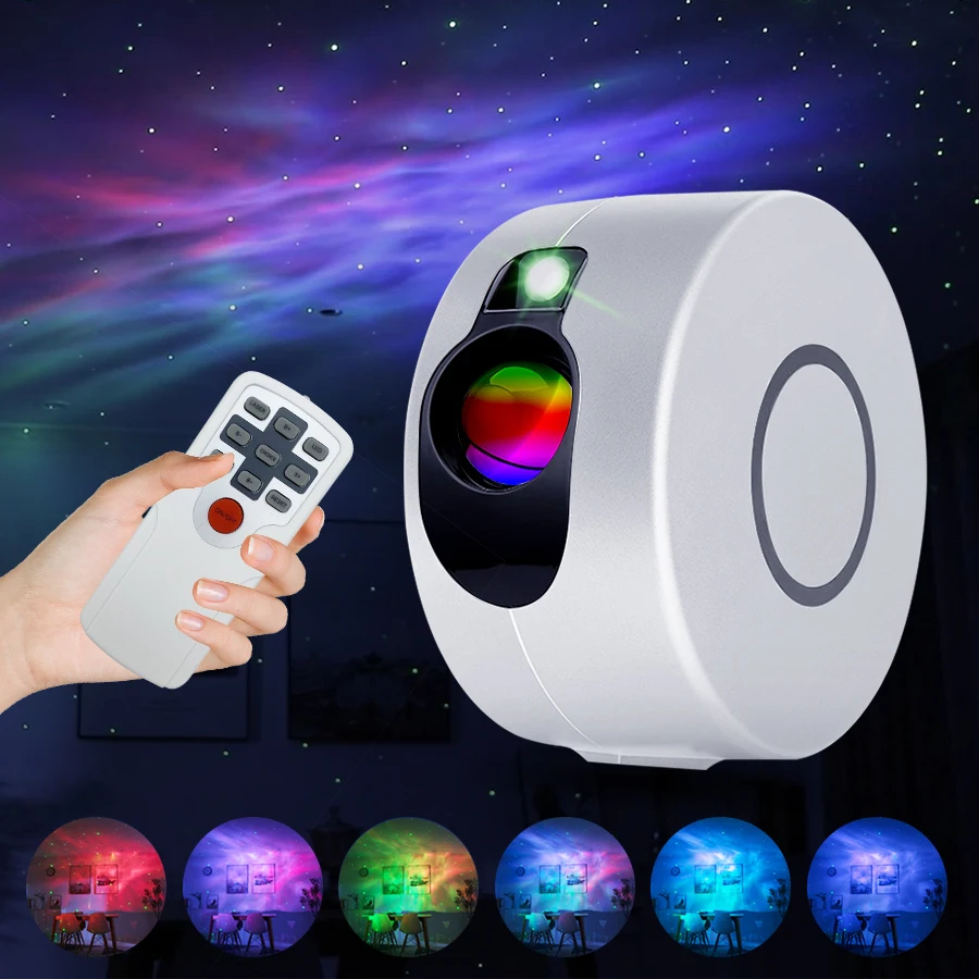 Star Projector Light Luce Notturna Colorata Dynamic Galaxy Star Night Light Per Camera Da Letto Game Room Party Proiettore Laser Light