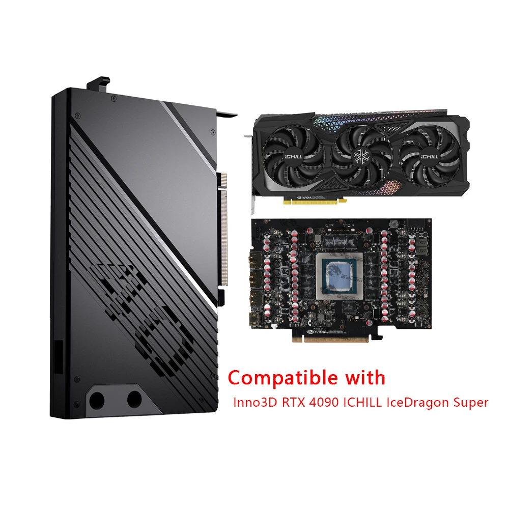 Granzon Gpu Water Block Per Inno3D Rtx 4090 Ichill Icedragon Super Edition Scheda Video/Radiatore Di Raffreddamento/Gbn-Ich4090