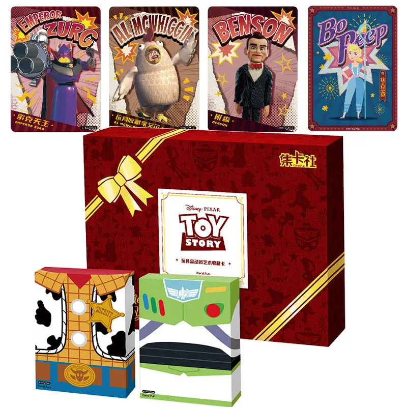 Toy Story Series Art Collection Card Anime Toy Character Super Limited Platinum Black And Gold Double Signature Cards Regalo Per Bambini