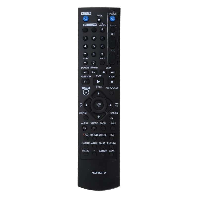 Nuovo Telecomando Per Lg Dvd Akb36097101 Sostituzione Durevole Del Registratore Remoto Dvd Vcr Adatto Per Rc897T Rc397Hm