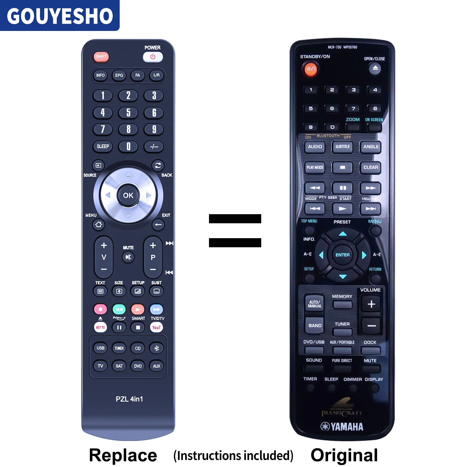 Nuovo Telecomando Mcr-730 Wp50760 Per Yamaha Piano Craft Drx730